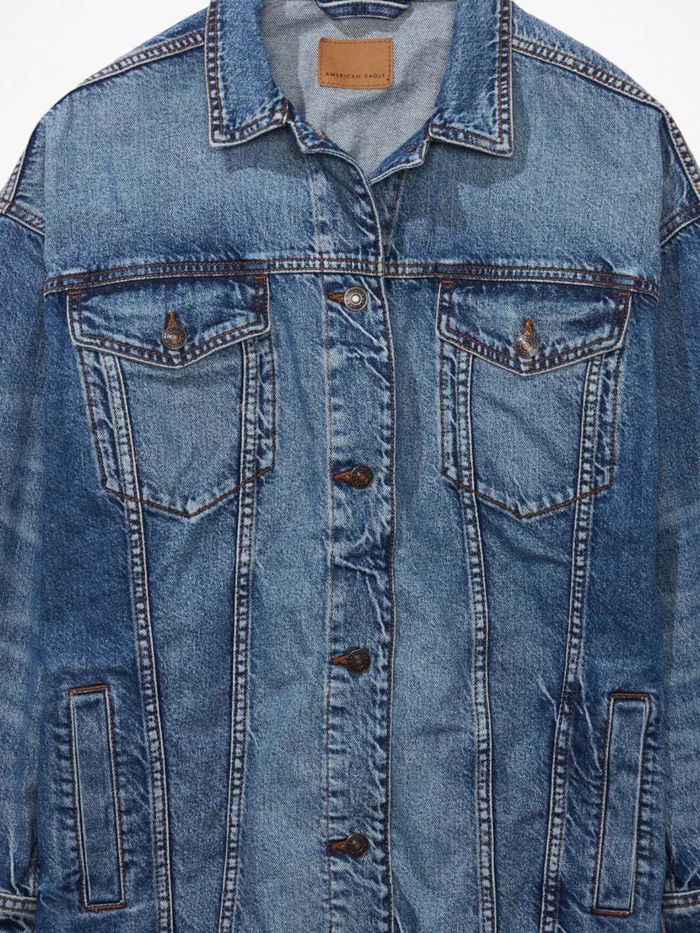 American Eagle Outfitters Blue Denim Jean Jacket